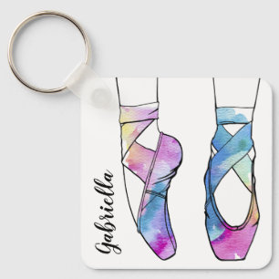 Ballerina Personalized Ballet Keychain