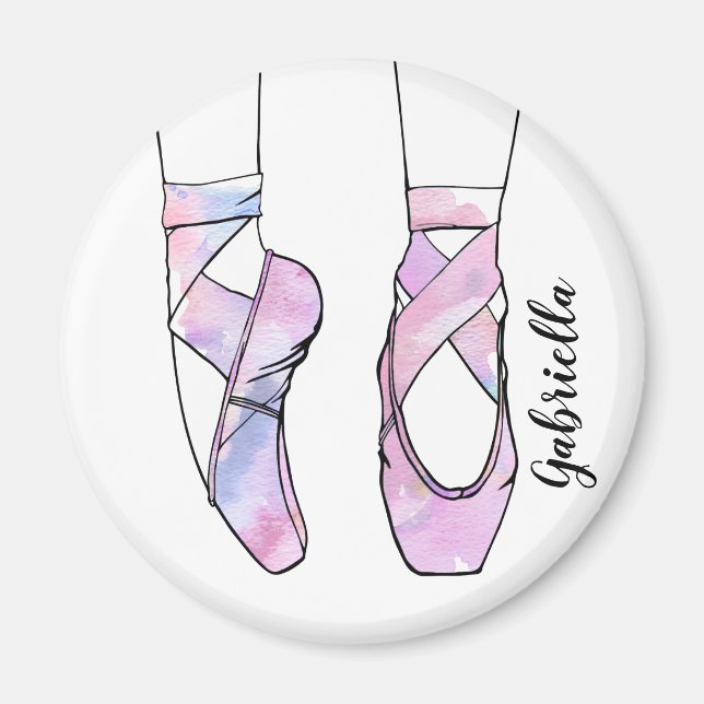Ballerina Personalized Ballet Magnet (Front)