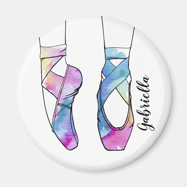 Ballerina Personalized Ballet Magnet (Front)