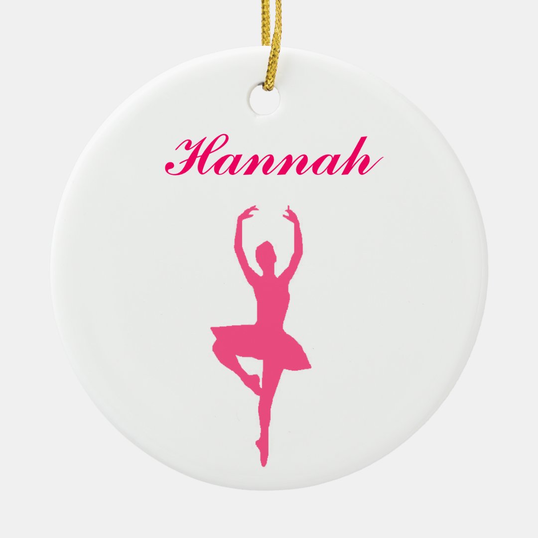 Ballerina Personalized Christmas Ornament Zazzle