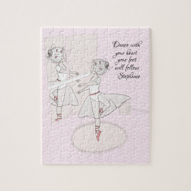 Ballerina Personalized Jigsaw Puzzle (Vertical)