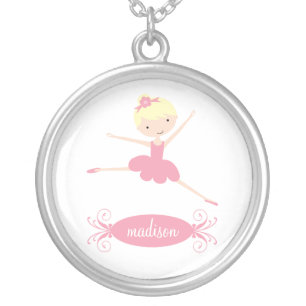 Ballerina Personalized Silver Necklace