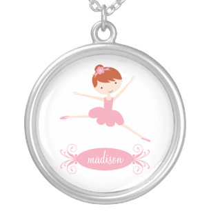 Ballerina Personalized Silver Necklace