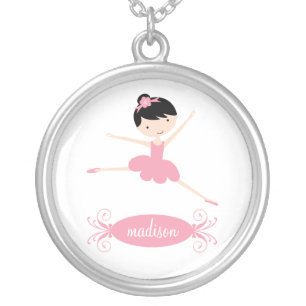 Ballerina Personalized Silver Necklace