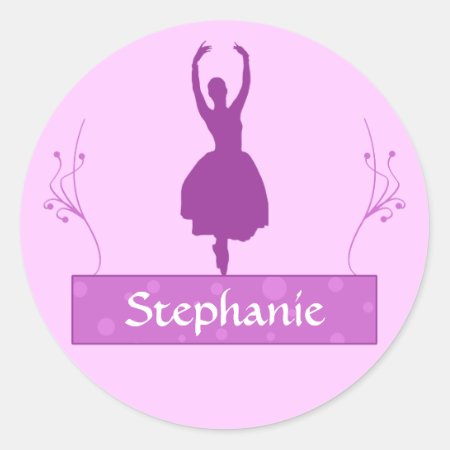 Ballerina Personalized Stickers