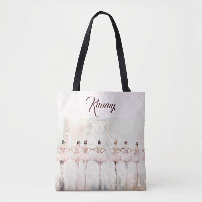 Ballerina Personalized Tote Bag (Front)