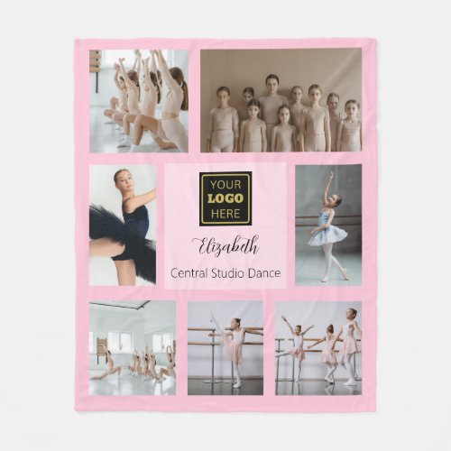 Ballerina Photo Collage Fleece Blanket