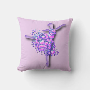 Ballerina Pillow Purple Ballet Dancer Woman