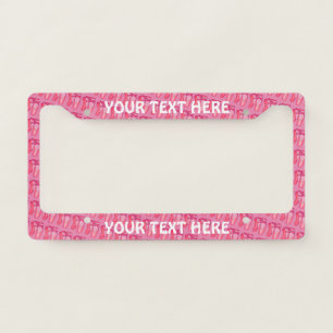 Ballerina Pink Ballet Dance Pointe Toe Shoes License Plate Frame