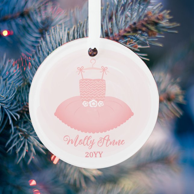 Ballerina Pink Ballet Tutu Keepsake Christmas Ornament (Creator Uploaded)