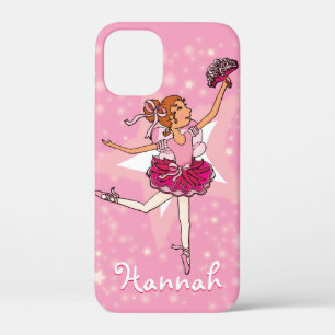 Ballerina pink dancer stars girls name iPhone 12 mini case