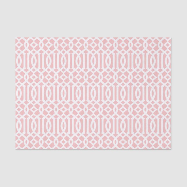 Ballerina Pink Trellis | Tissue Paper (Front)