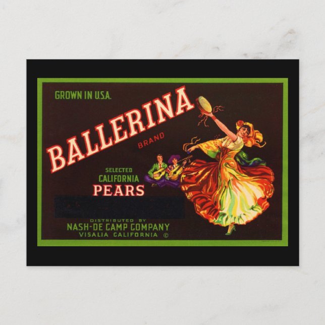 Ballerina Postcard (Front)