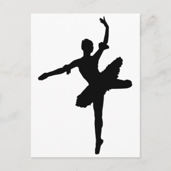 Ballerina Postcard by LeSilhouette at Zazzle