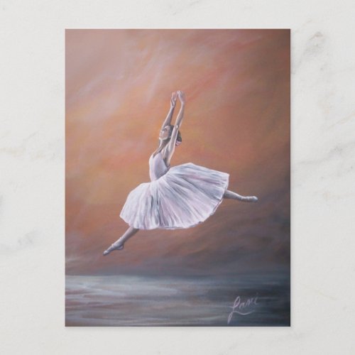 Ballerina Postcard