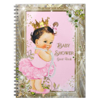 Ballerina Princess Baby Shower Guest Book
