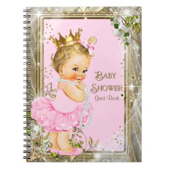 Ballerina Princess Baby Shower Guest Book by The_Vintage_Boutique at Zazzle