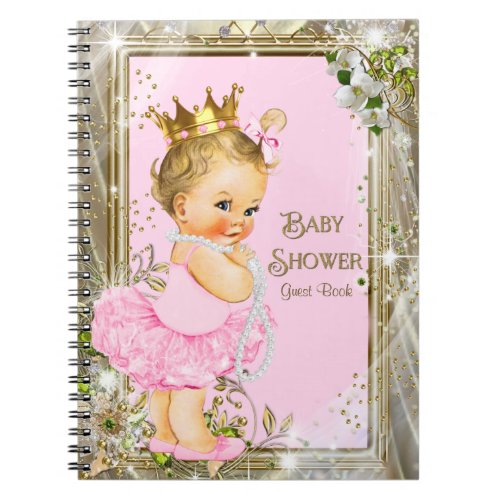 Ballerina Princess Baby Shower Guest Book