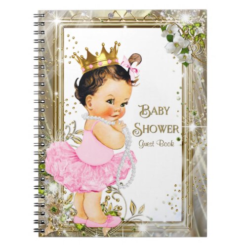 Ballerina Princess Baby Shower Guest Book