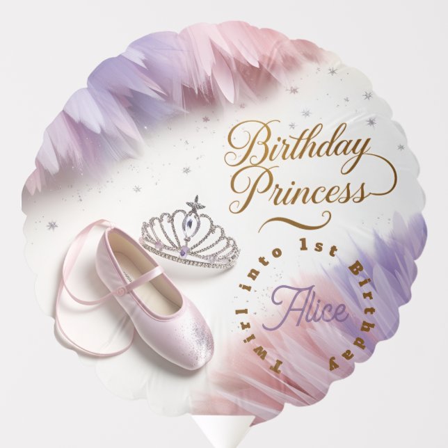 Ballerina Princess Party - Twirl into Magic! Balloon (Front)