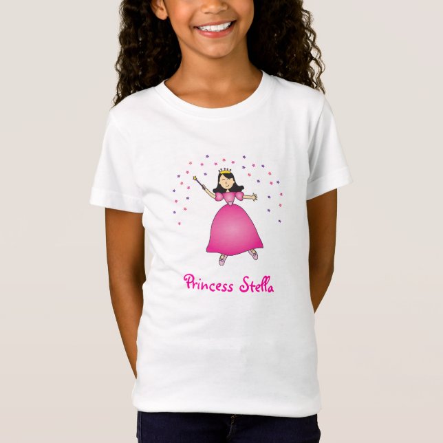 Ballerina Princess Personalized Girls Shirt (Front)