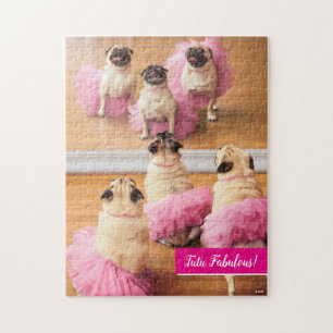 Ballerina Pugs In Tutus Jigsaw Puzzle