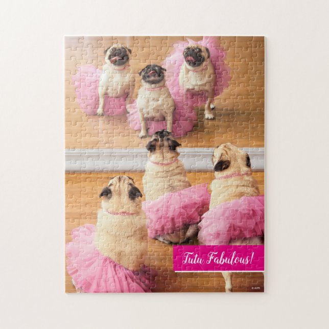 Ballerina Pugs In Tutus Jigsaw Puzzle (Vertical)