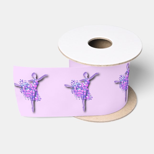 Ballerina Purple Ribbon Ballet Dancer Girl (Spool)