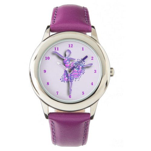 Ballerina Purple Watch Ballet Dancer Girl