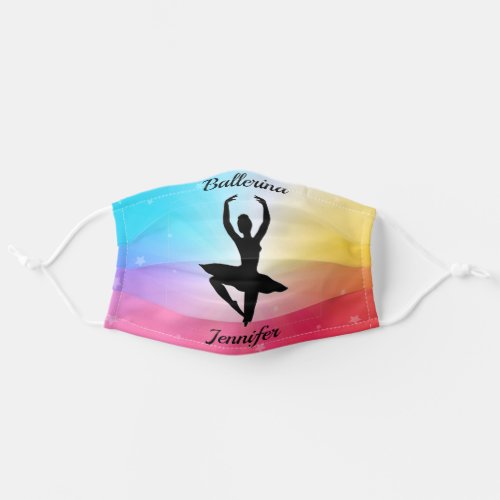 Ballerina Rainbow Dance Face Mask