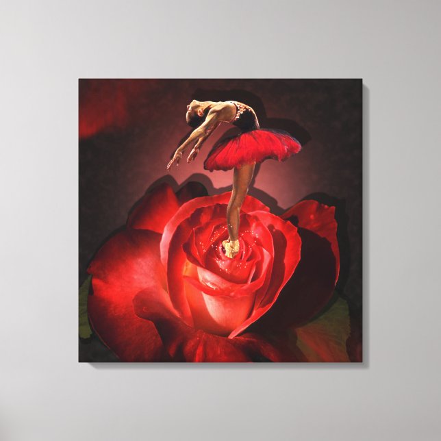 Ballerina Rose - Wrapped Canvas Print (Front)