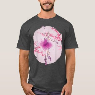 Ballerina Sakura Ballet Dancer Cherry Blossom Ball T-Shirt