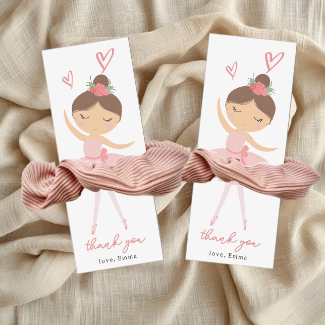Ballerina Scrunchie Holder Favor Bookmark  (Cute Ballerina bookmark can also be used as scrunchie holder )