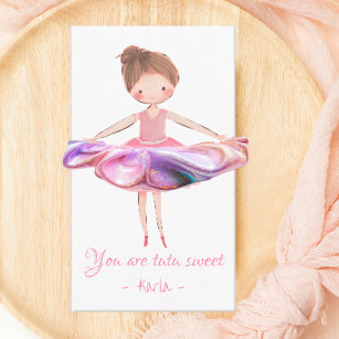 Pink Tutu Thank You Favor Tags - Ballerina Ballet Party Favors – CraftyKizzy