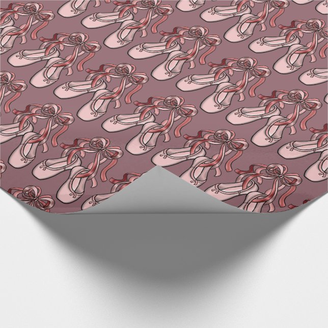 Ballerina Shoes Wrapping Paper (Corner)