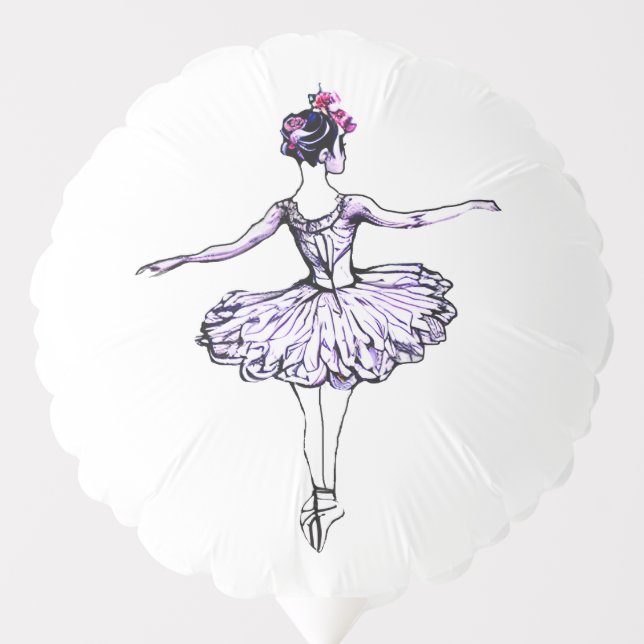 Ballerina Silhouette Balloon (Front)