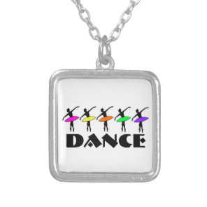 Ballerina Silhouette Dancer Dance Ballet Necklace