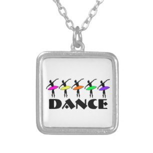 Ballerina Silhouette Dancer Dance Ballet Necklace