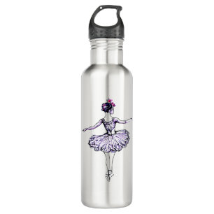 Ballerina Silhouette Stainless Steel Water Bottle