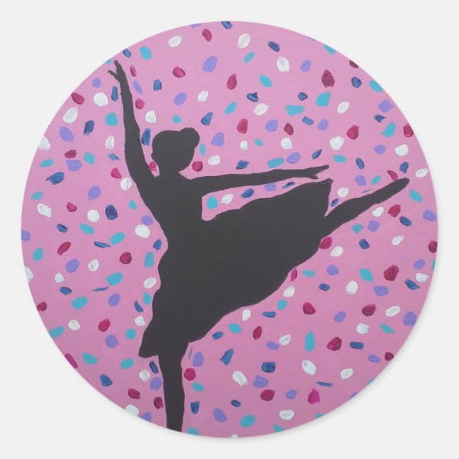 Ballerina Silhouette Stickers (Front)