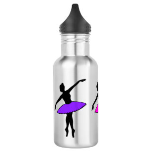 Ballerina Silhouette Tutu Dance Teacher Ballet Stainless Steel Water Bottle