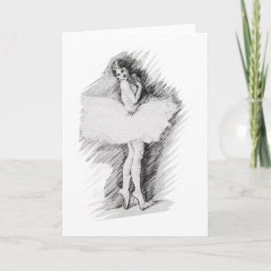 Ballerina - Simpler Times Letterpress Thank You Card