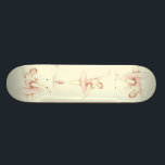 Ballerina Skateboard Deck<br><div class="desc">Ballerina, a delicate illustration featuring a ballet dancer wearing a pink tutu. Original drawing made with colored pencils by artist "Luna" Siffert. Customizable product. You can add text and images, change styles and sizes (depending on the product type), etc. This design is also available on other products.</div>
