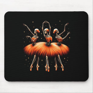 Ballerina Skeleton Dance Funny Halloween Ballet 1  Mouse Pad