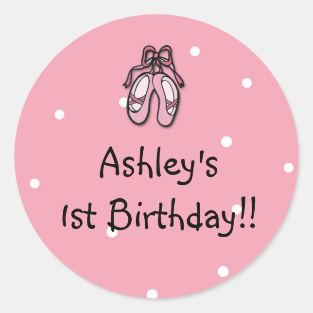 Ballerina Slippers Sticker (Front)