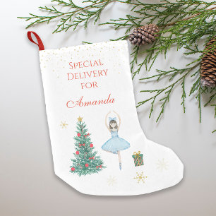 Ballerina Small Christmas Stocking