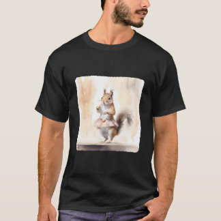Ballerina Squirrel Stage Dance Graceful Perforce T-Shirt