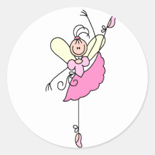 Ballerina Stick Figure Sticker