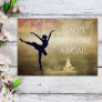 Ballerina Swan Lake Dance Vintage Birthday Card