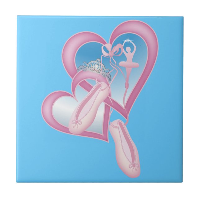 Ballerina Sweetheart Ceramic Tile (Front)